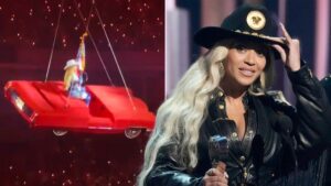 Beyoncé halts concert after being left dangling from car mid-air