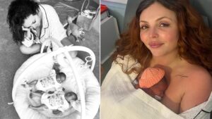 Jesy Nelson celebrates huge milestone with twin babies after emotional start to motherhood
