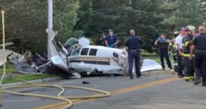 One dead after plane crashes near airport close to Boston